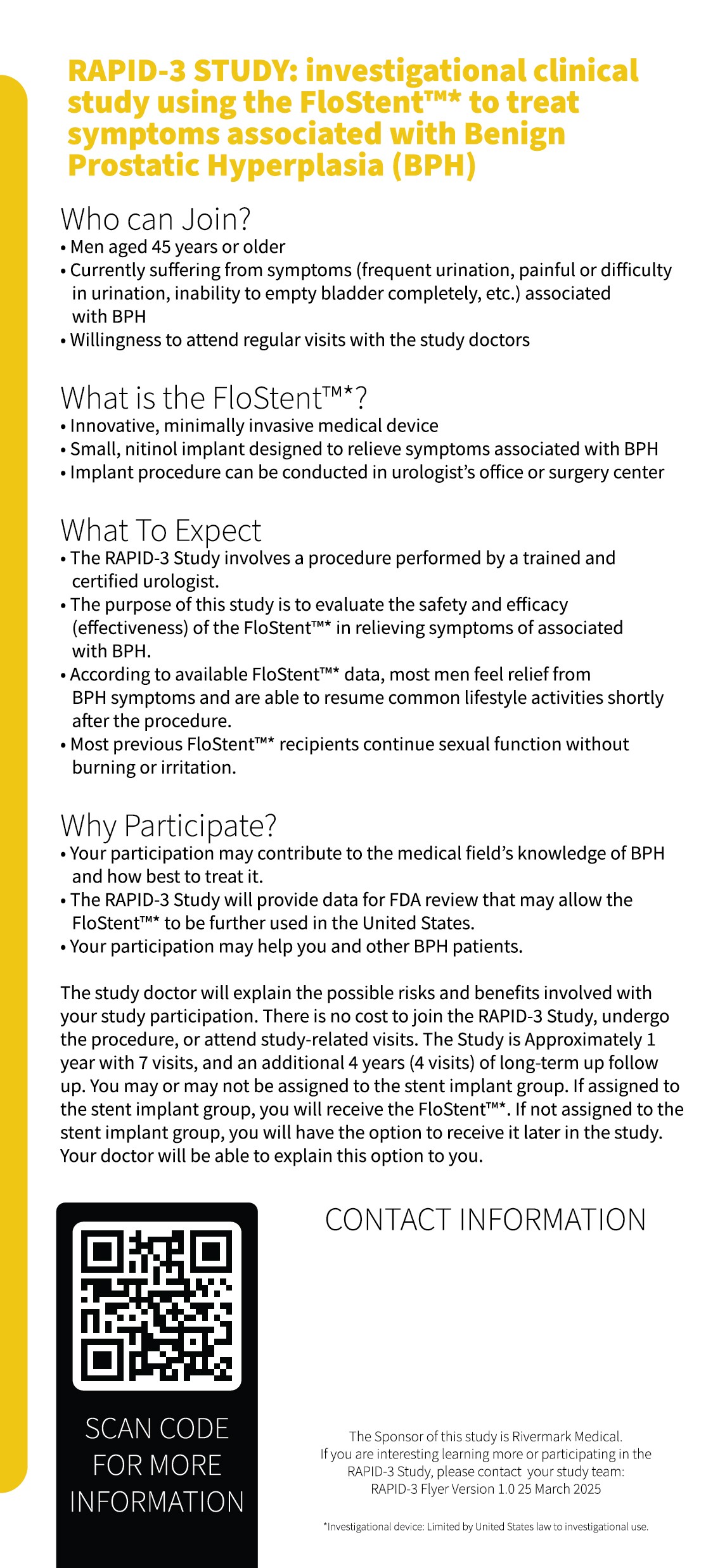 FloStent System study brochure — page 2